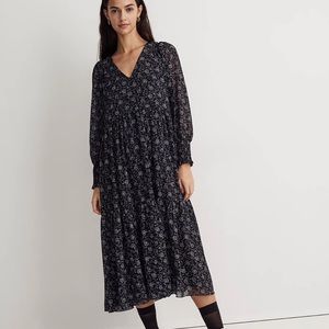 Madewell V Neck Floral Dress NWT